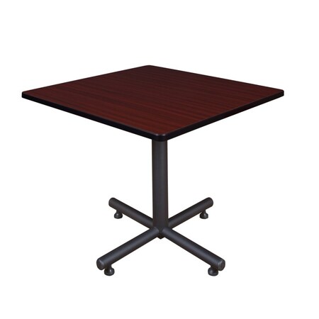 Kobe Square Tables > Breakroom Tables > Kobe Square & Round Tables, Wood, Metal Top, Mahogany TKB4242MH